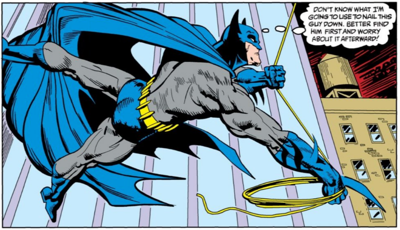 Moving Batman’s cape aside can be just as cool as making it the focus of a panel.